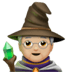 🧙🏼 mage: medium-light skin tone display on Apple